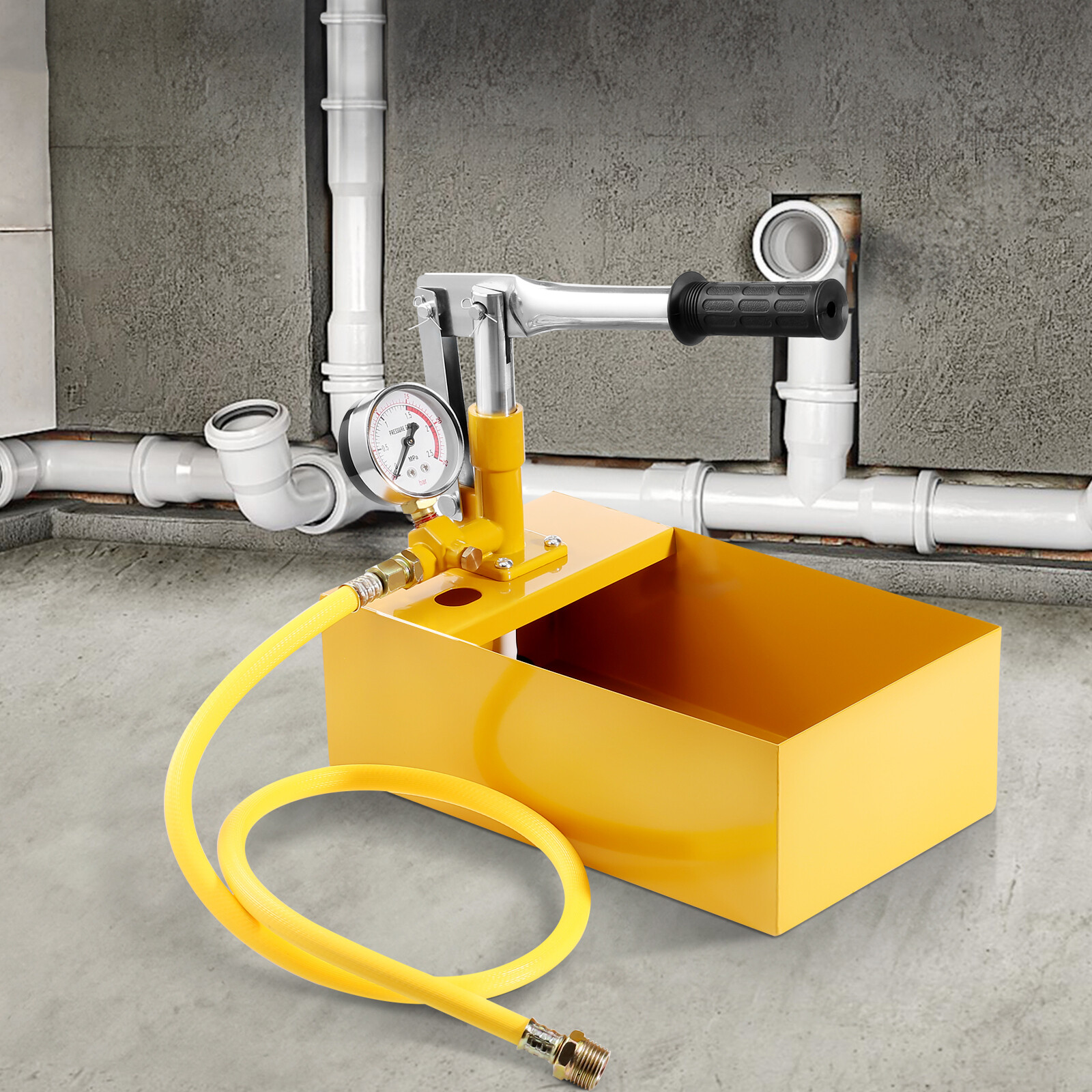 VEVOR Hydrostatic Pressure Test Pump Hydraulic Manual 25bar/362PSI Single Valve