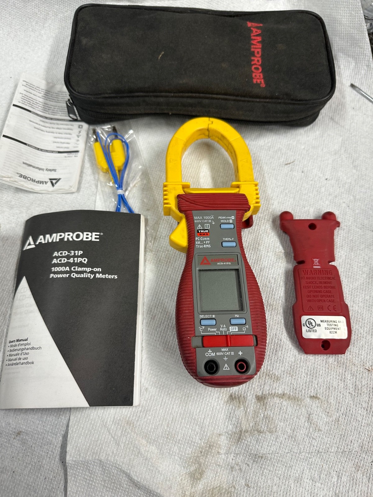 EXTECH 480303 clamp on with leads (bin19)