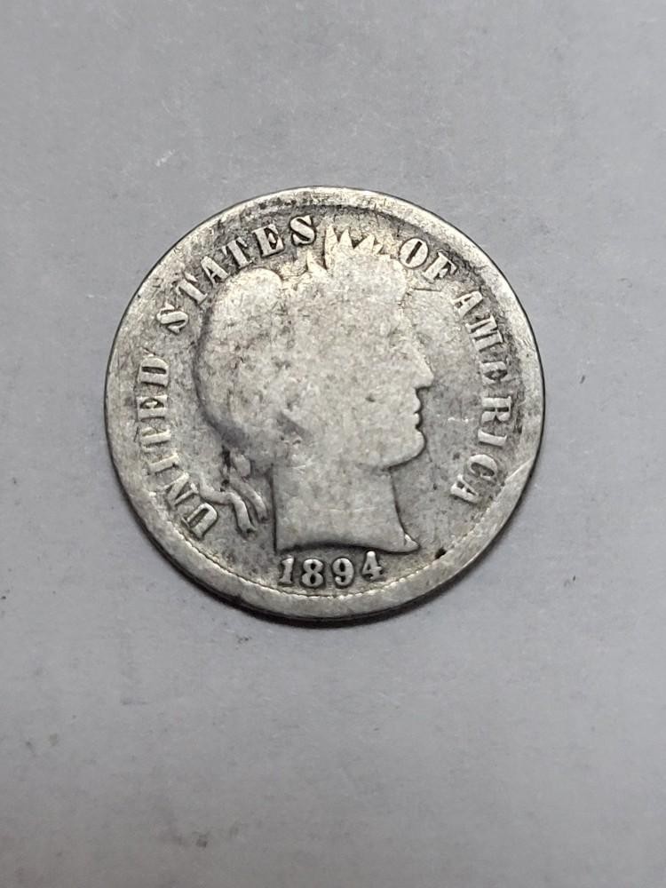 1894 Barber Dime CHEAP !!!  A