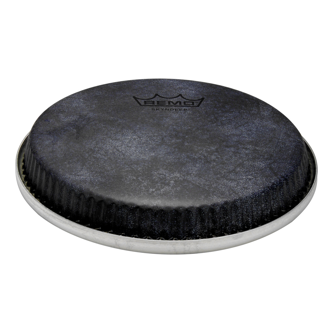 Remo R-Series Low Collar Skyndeep Bongo Drumhead - Black Calfskin Graphic, 8.50"
