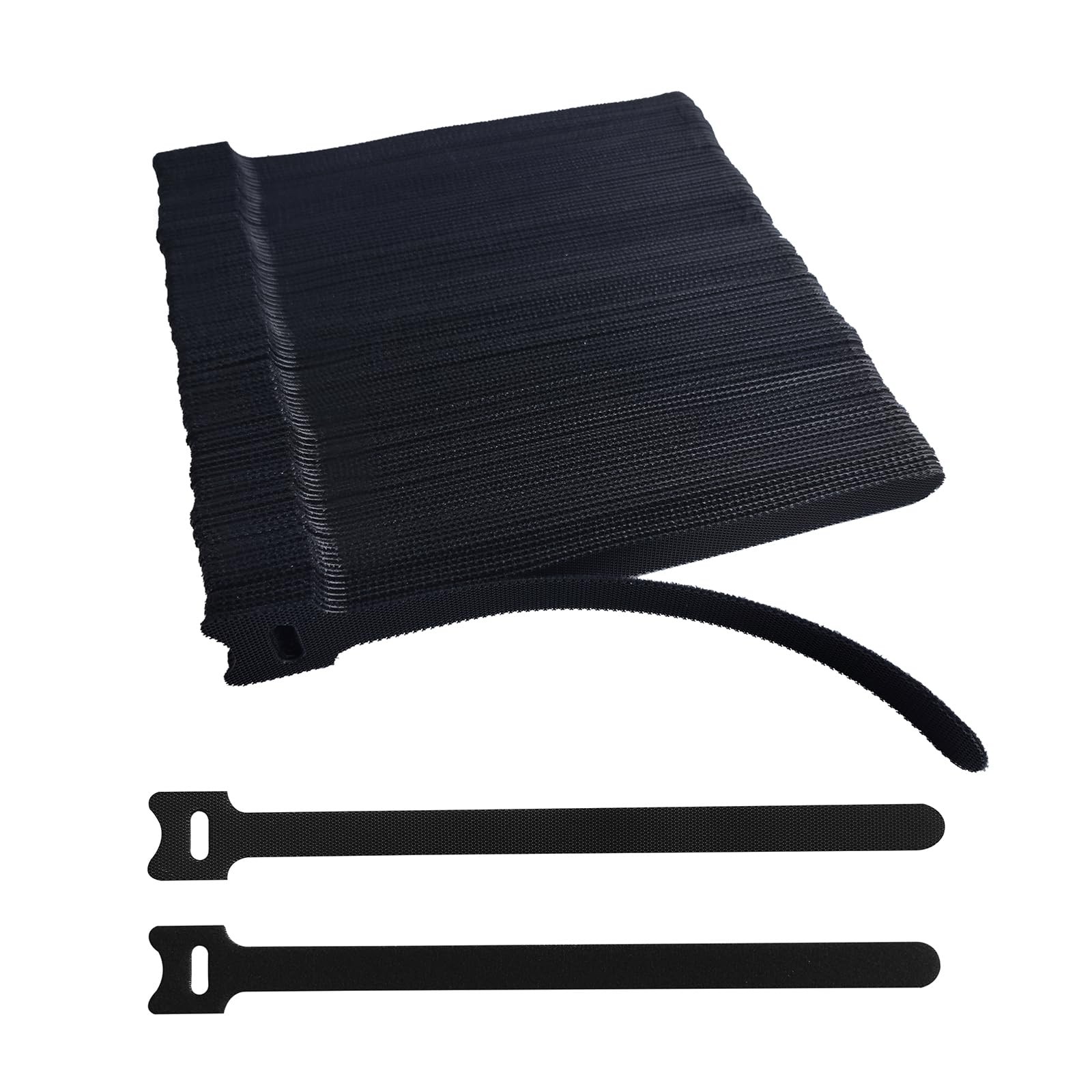 200 PCS 8 Inches Black Reusable Cable Ties, Adjustable 8inches-200PCS,