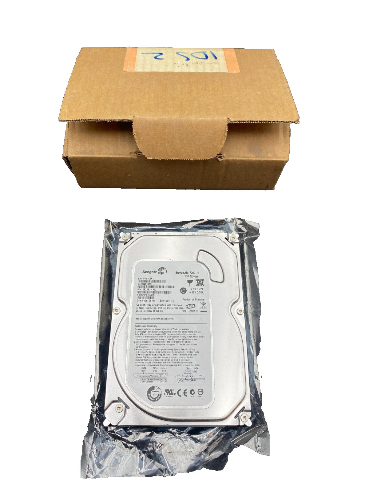 SEAGATE 9FZ181-302 BARRACUDA 7200.11 160 GB CC2H