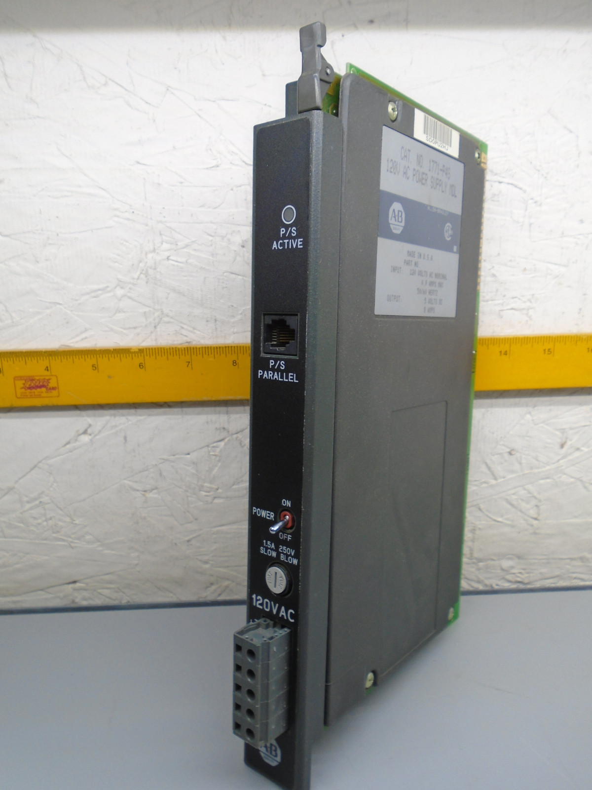 Allen Bradley 1771-P4S   PLC 5 Power Supply 120VAC Input 8amp output   S31