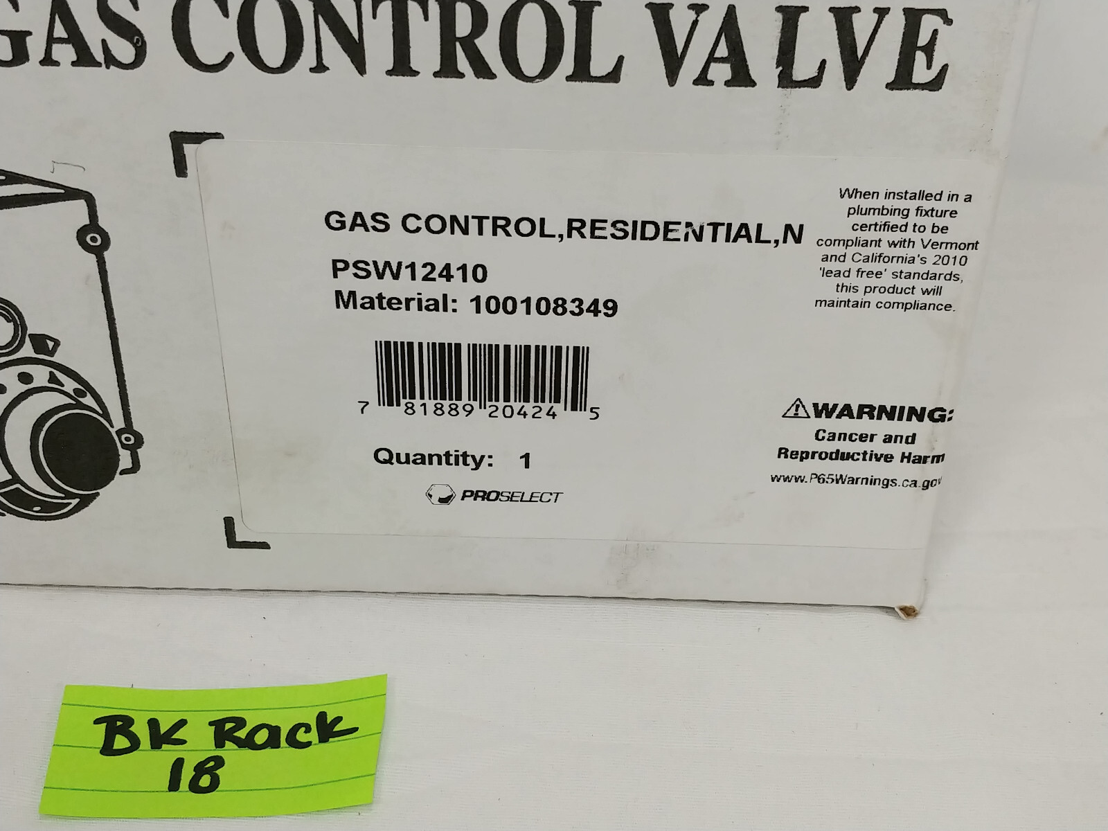 ProSelect PSW12410 Temperature Control Valve for Natural Gas Water Heaters, FS