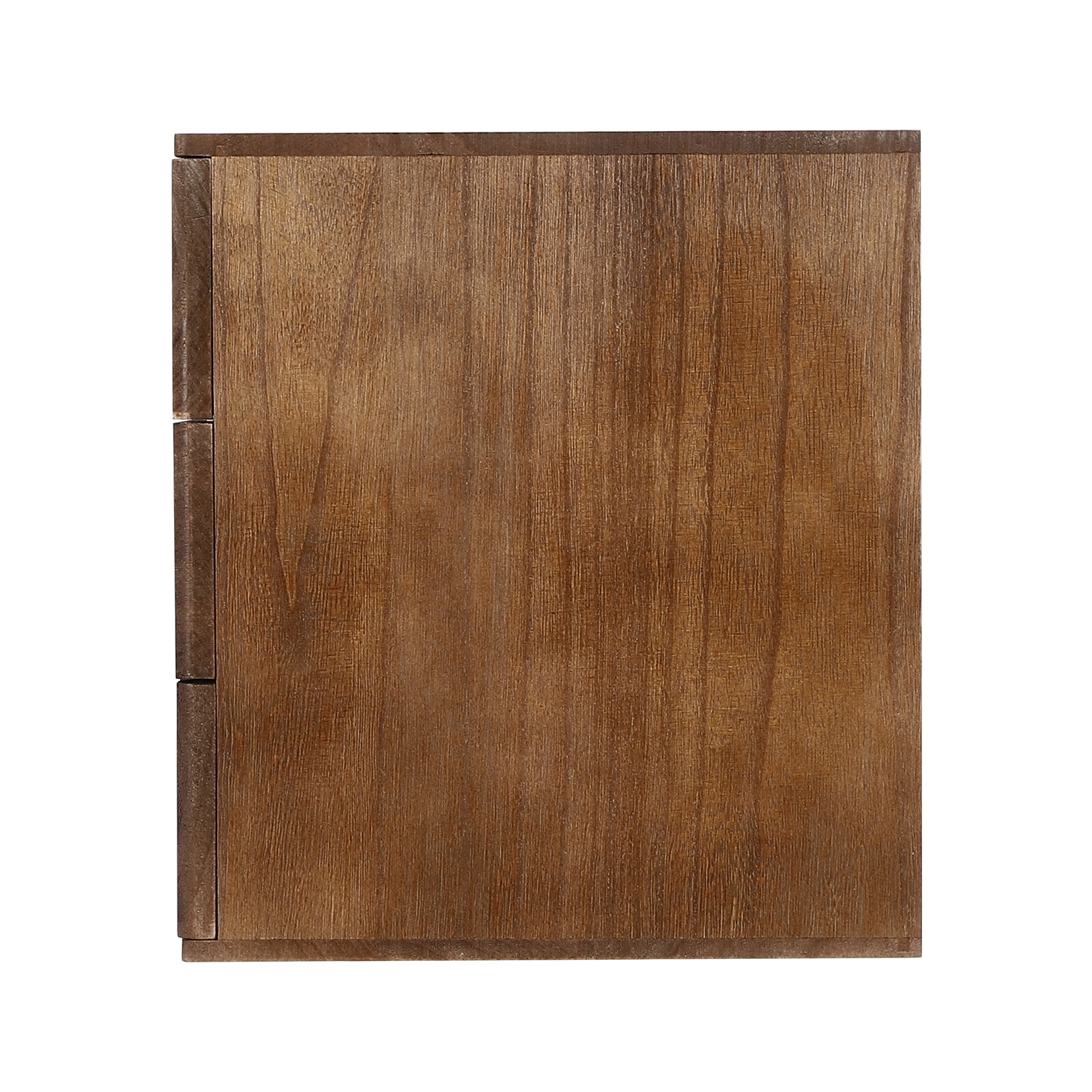 Walnut Desktop Storage Cabinet with 3 Lockable Drawers for Organized Workspaces
