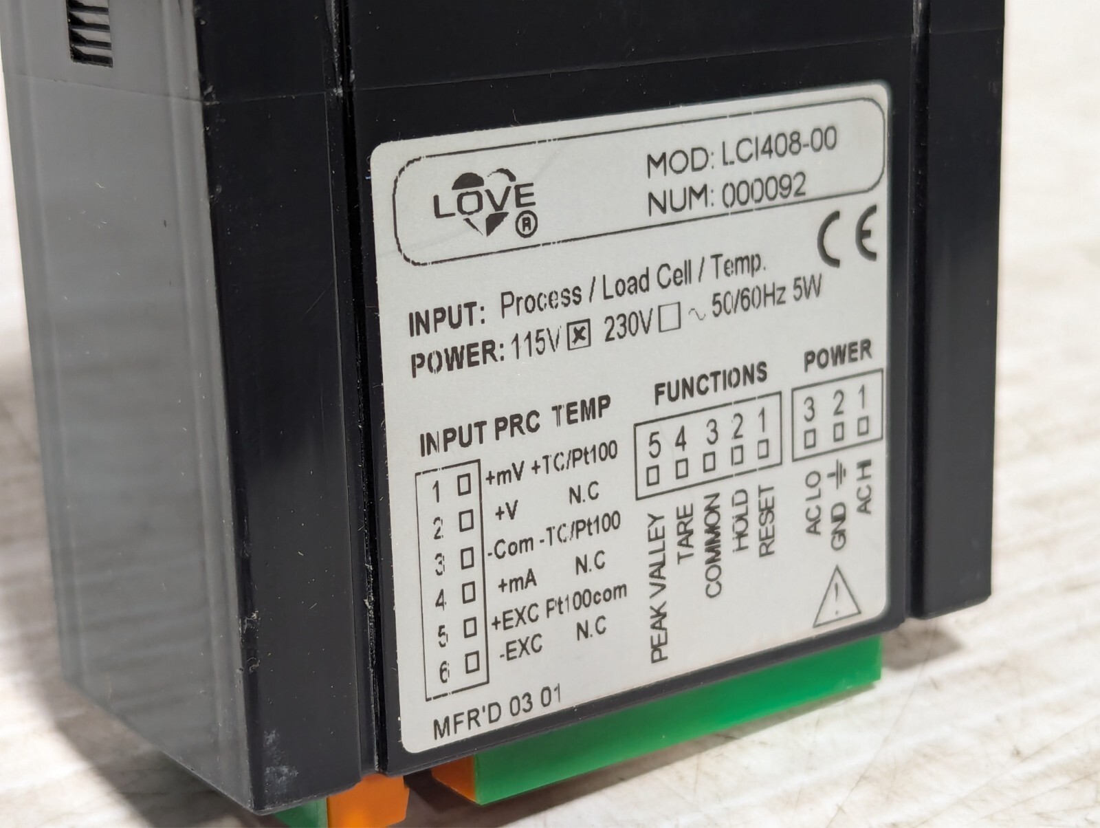 Love Controls LCI408-00 Multifunction Indicator, Dwyer
