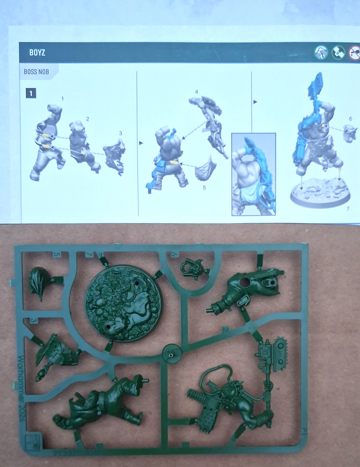 40k Orks Nob from Introductory set Warhammer 40K 11th Edition Bigboss alternate