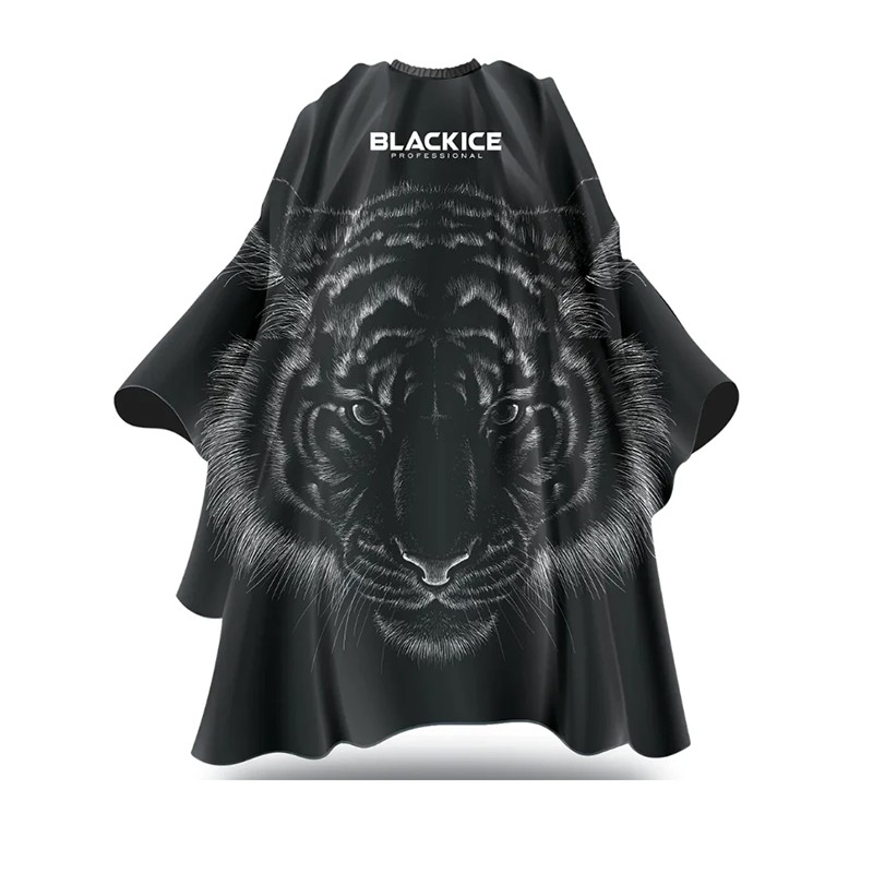 Black Ice Barber Cutting Styling Cape "Beast" Hook Closure 59"x55"   BVE009BEA