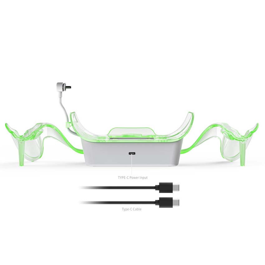 VR Headset LED Charging Dock Charger for Meta Quest 2/3/3S VR Controller Stand