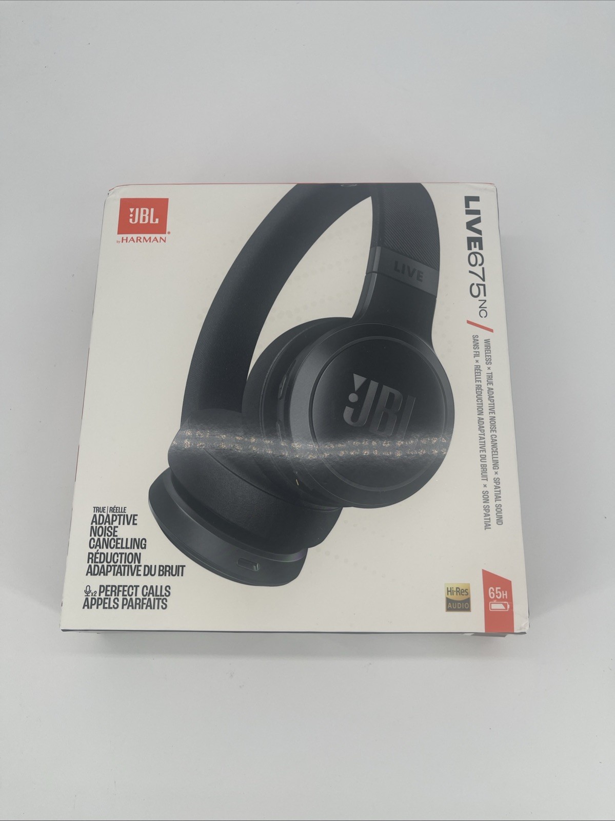 JBL by Harman Live 675NC Wireless True Adaptive Noise Cancelling Headphones