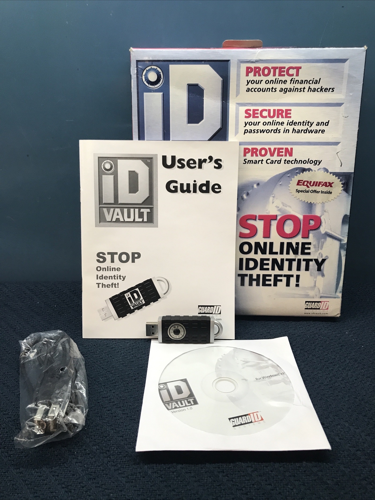ID Vault Stop Online Identity Theft Guard ID Systems USB New