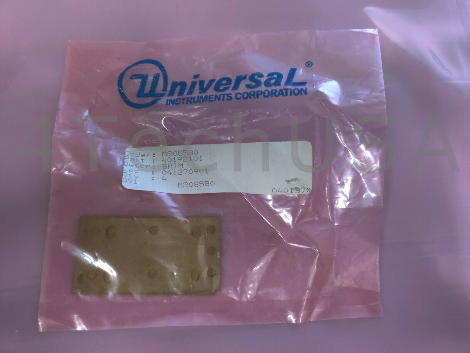 Universal Instruments Shim 40192101 Pack Of 4