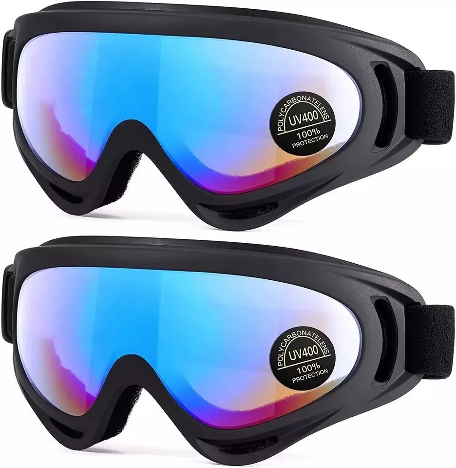 Kids Motorcycle Goggles 2pack Dirt Bike Goggles For Child Atv Offroad Racing Gog