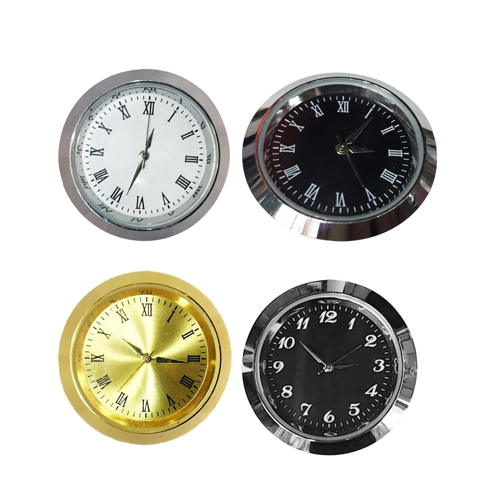 Classic Clock Insert Quiet Clock Head Round 35mm Easy to Read Movement for DIY