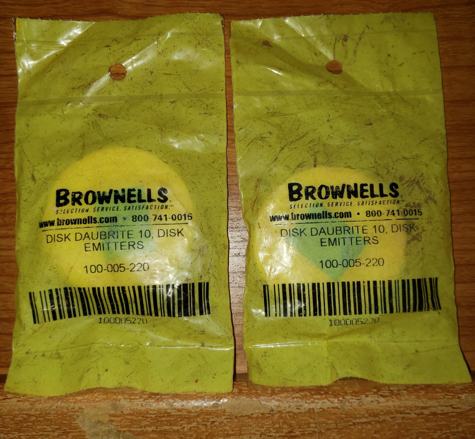 new 2 pack brownells disk daubrite 10 disk emitters 100-005-220 100005220