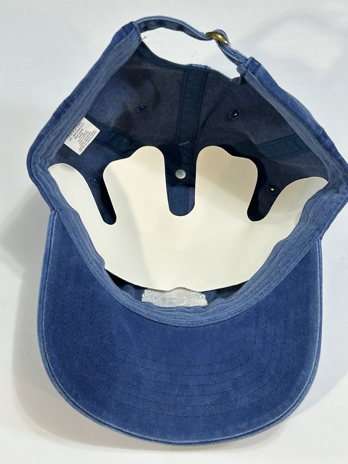 Time & Tru Cotton Twill Flower Paw Baseball Cap Hat Buckle Closure Blue NWT