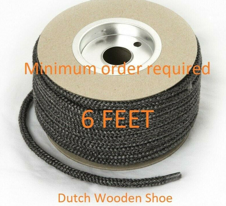 5/8"  By the Foot Wood Stove Door Gasket, Round Fiberglass Rope Seal