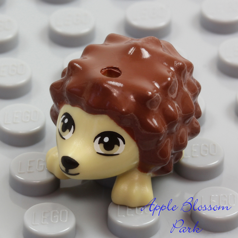 NEW Lego Minifig HEDGEHOG Girl Friend Pet Animal Reddish Brown Tan Statue Figure