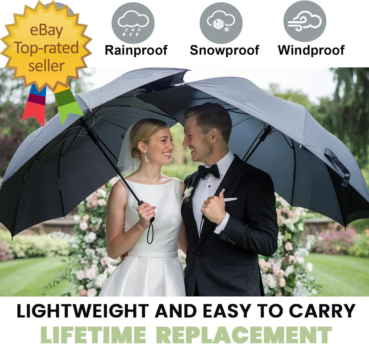 Compact Travel Umbrella - Windproof Auto Open/Close Small Folding Umbrella