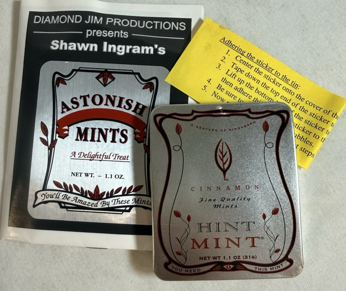 Vintage Shawn Ingram's ASTONISH MINTS Magic Trick, Diamond Jim