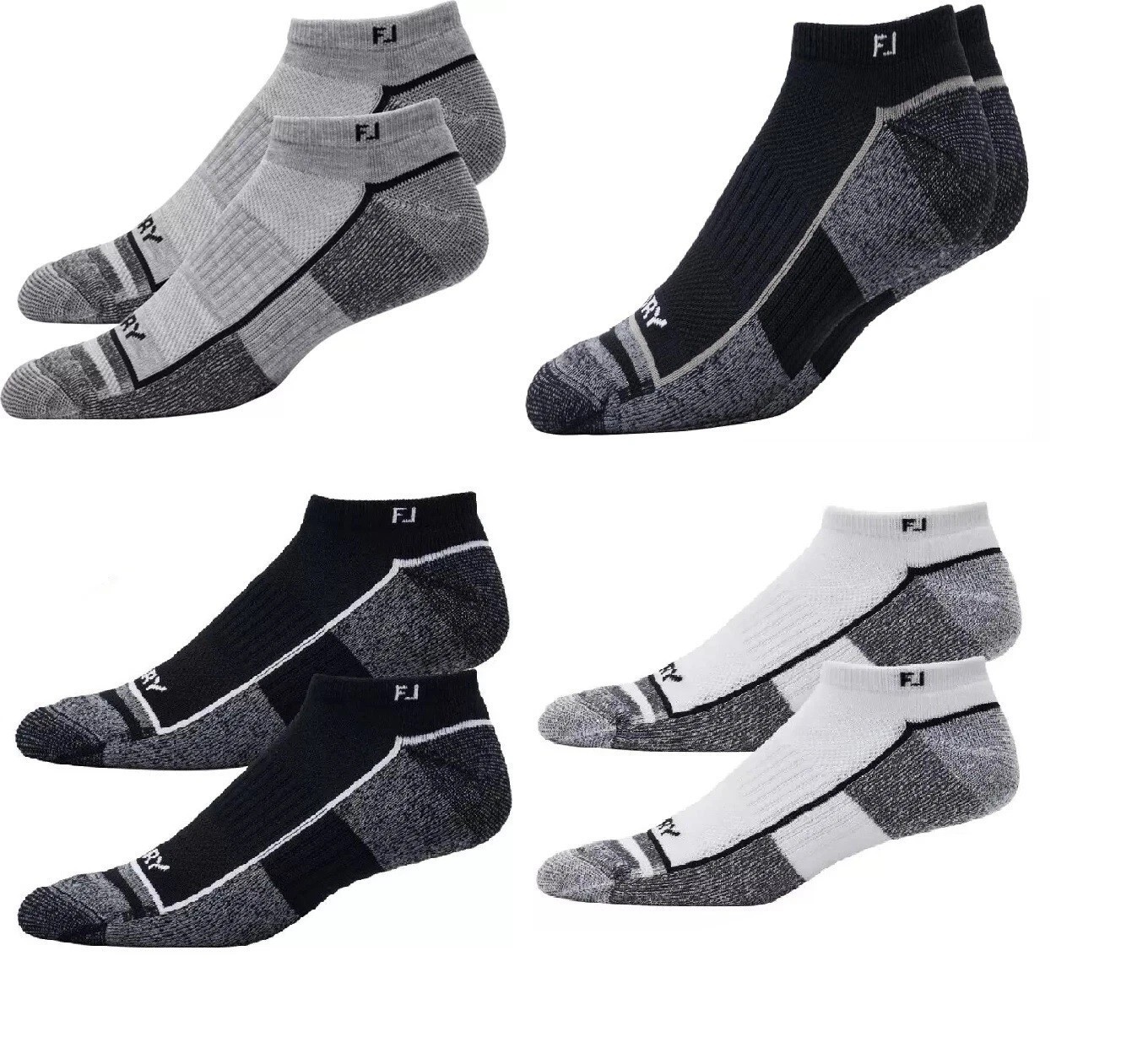 (2) PAIRS of New FootJoy Mens ProDry LOW CUT Golf Socks, PICK COLOR, Size 7-12
