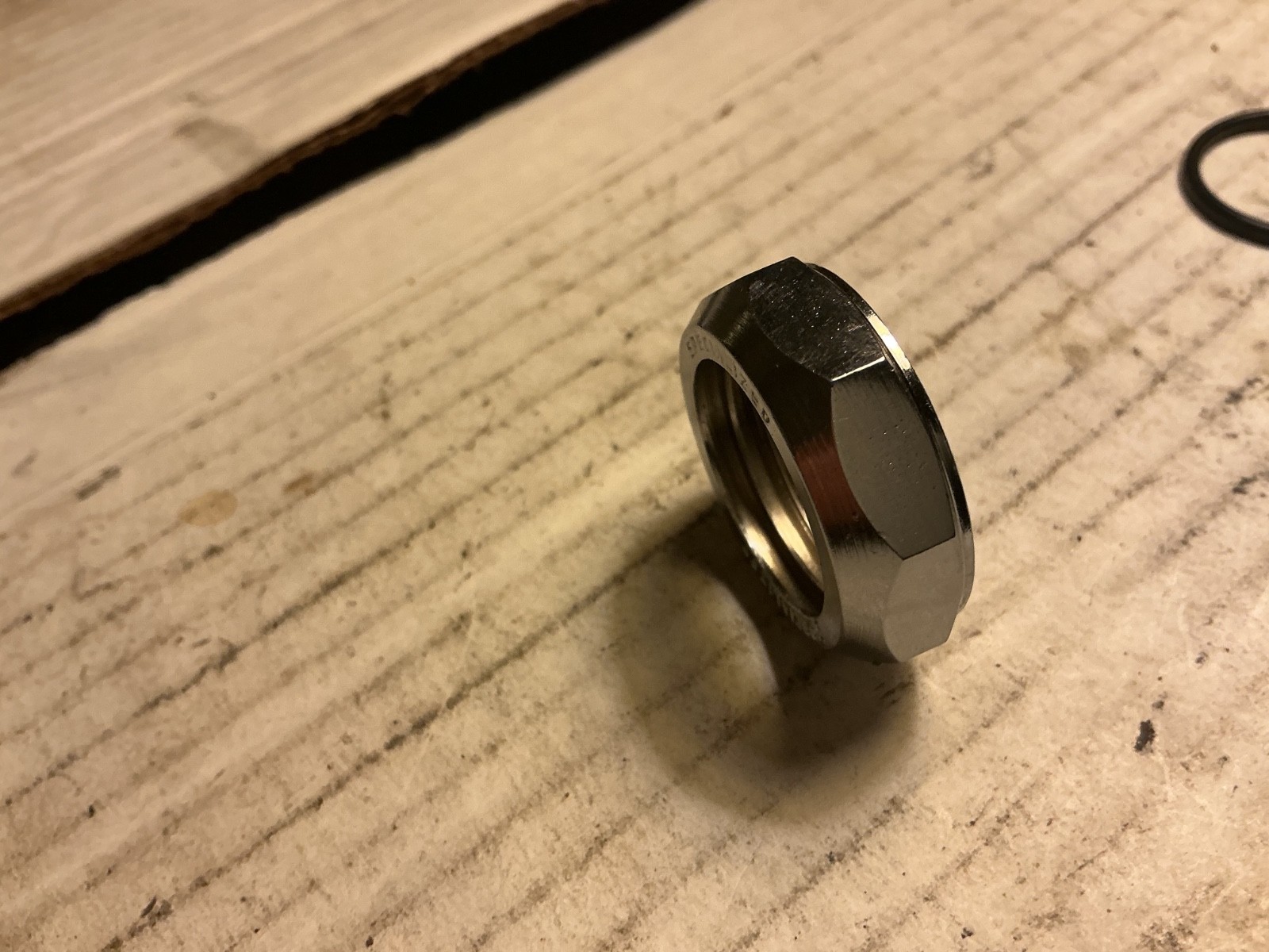 Specialized Bicycle 1" chrome headset locknut