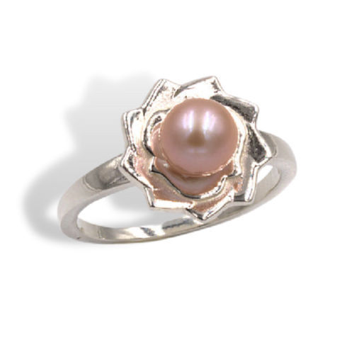 Flower Pearl Ring Mounting