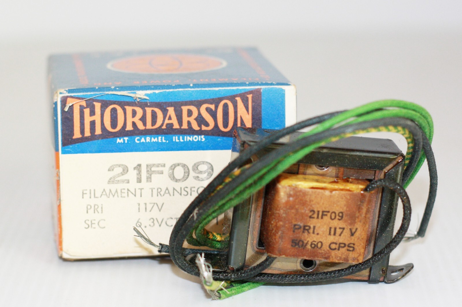 New Old Stock Vintage Thordarson 21F09 Filament Transformer
