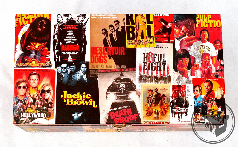 Tarantino - DVD 's / Blu-rays Box Chest MDF