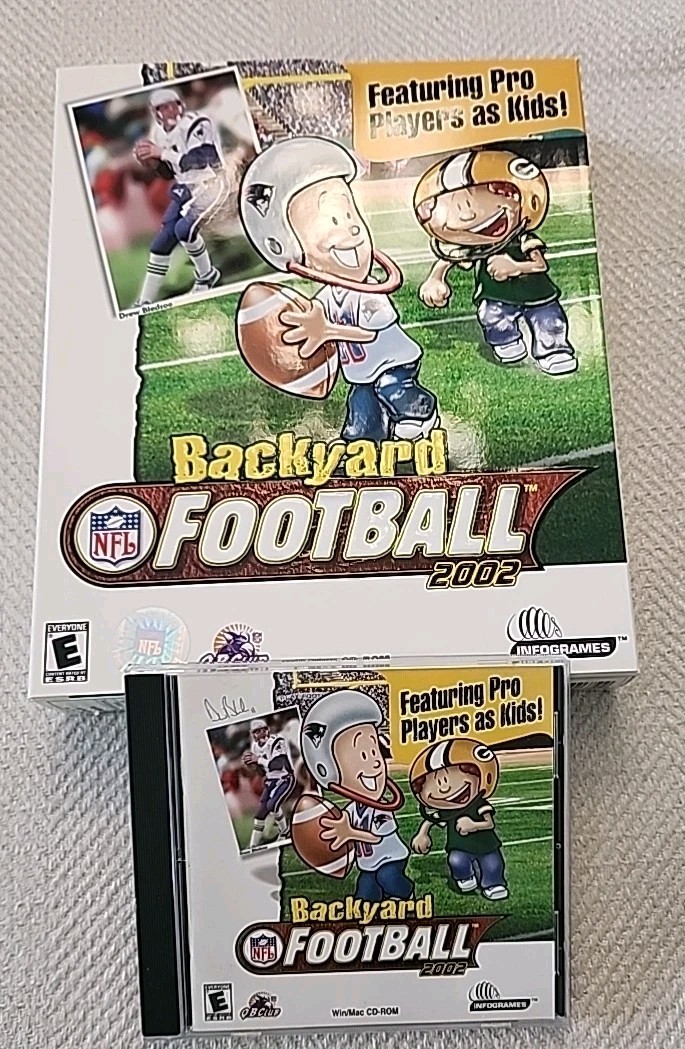 Vintage Infogrames ~ Backyard NFL Football ~ CD Rom Disk in Box