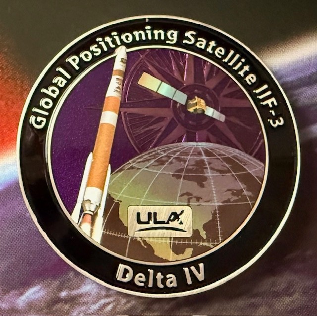 GLOBAL POSITIONING SATELLITE 11F-3 DELTA IV ULA CHALLENGE COIN