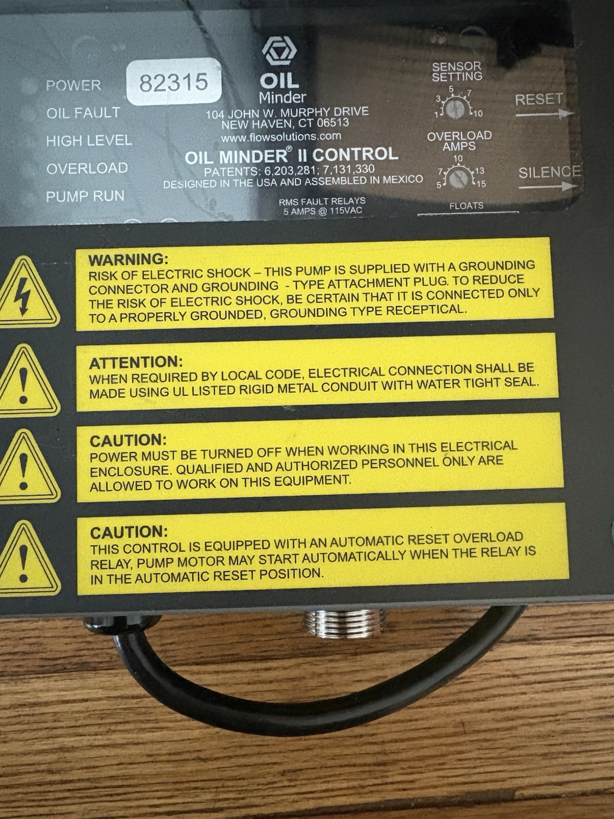 Stancor Oil Minder Control