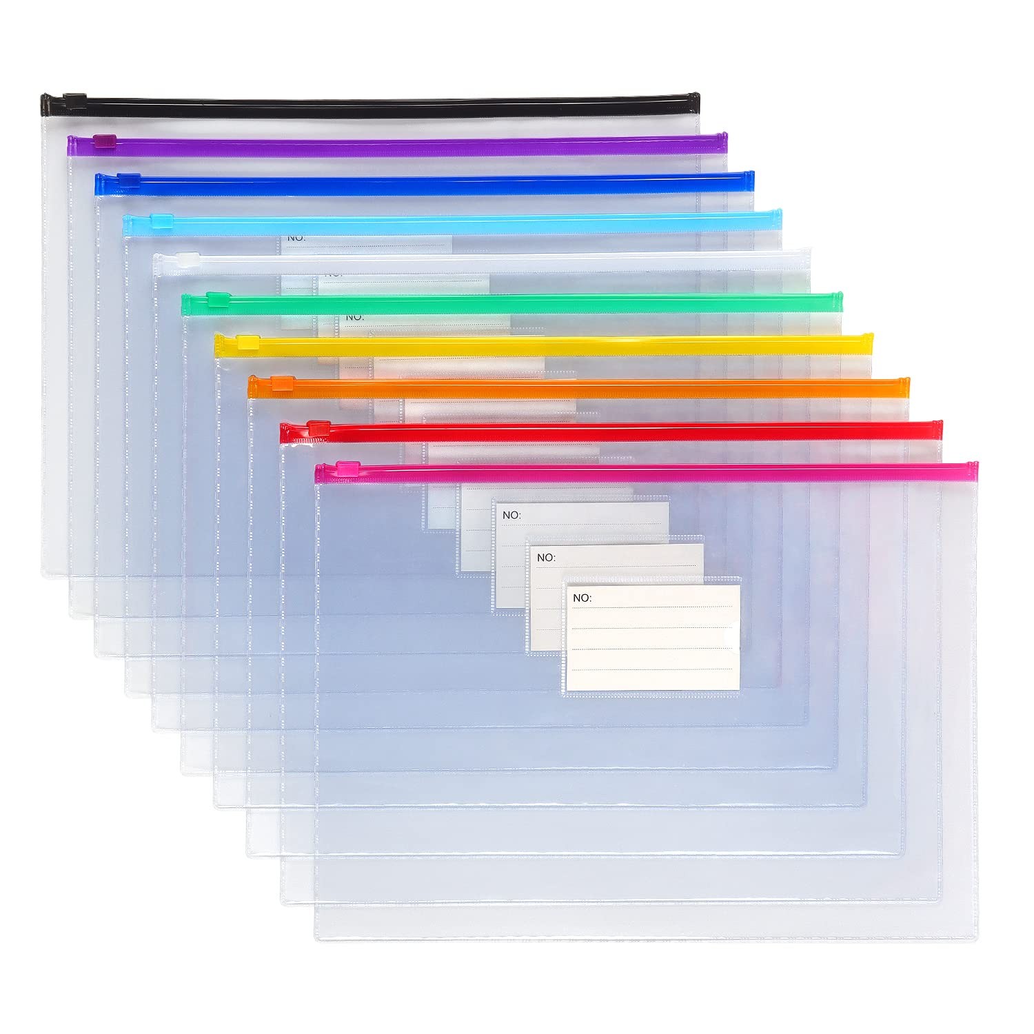 Tamaki 10 Pack Plastic Envelope Poly Zip Envelop Plastic Envelopes Files Zipp...