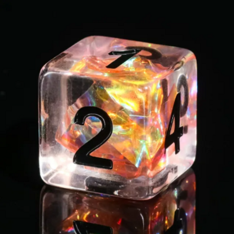 🐦‍🔥Phoenix Reborn Dice Set | Poly RPG DnD Dungeons Dragons AD&D Pathfinder d20
