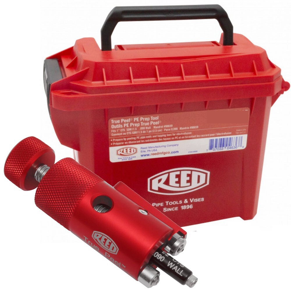 Reed Tool True Peel 1/2” CTS SDR7 .090" Wall PE Pipe Electrofusion Prep