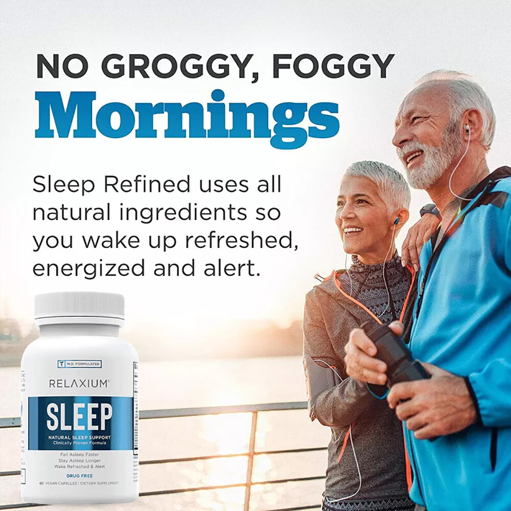 Relaxium Sleep Helps Relax Promote Natural Sleep Improve Concentration 60 Pills