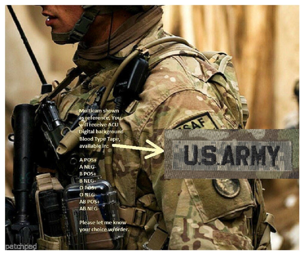 SYRIA IRAQ INHERENT RESOLVE GREEN BERETS vel©®⚙ ACU Digital BLOOD TAPE A POS X 2