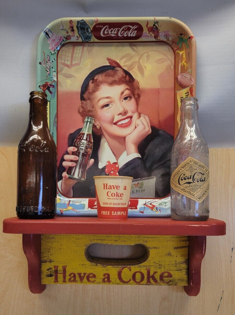 Vintage 1960's Coca-Cola Retro Soda Case Wall Shelf –Have a Coke- #6