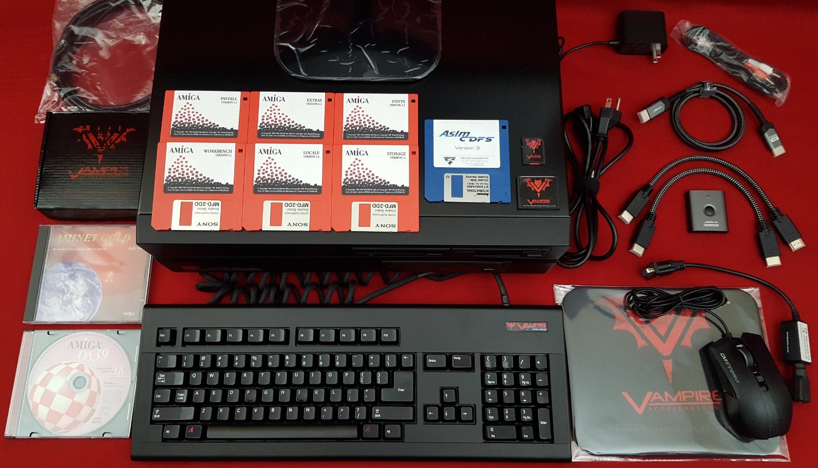BLACK Vampirized Commodore Amiga 2000 A2000 Desktop Computer 68080@85mhz Vampire