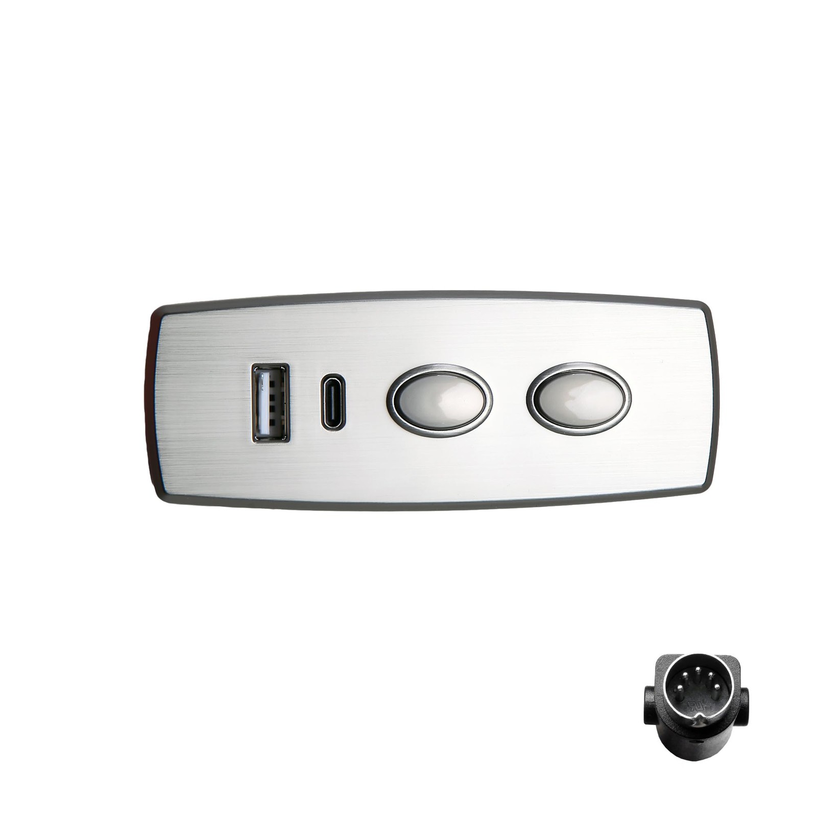 2 Button 5 Pin Switch Hand Control with USB Type A and C Port for Electric So...