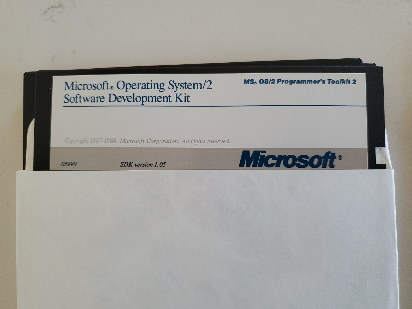 Microsoft Operating System/2 Software Development Kit 1.05 (OS/2 SDK) 5 1/4"