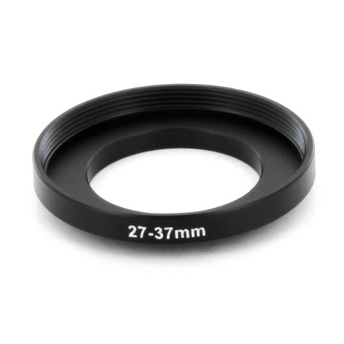Zykkor Filter Step Up Ring Adapter for 27mm to 37mm thread, 27-37,anodized black