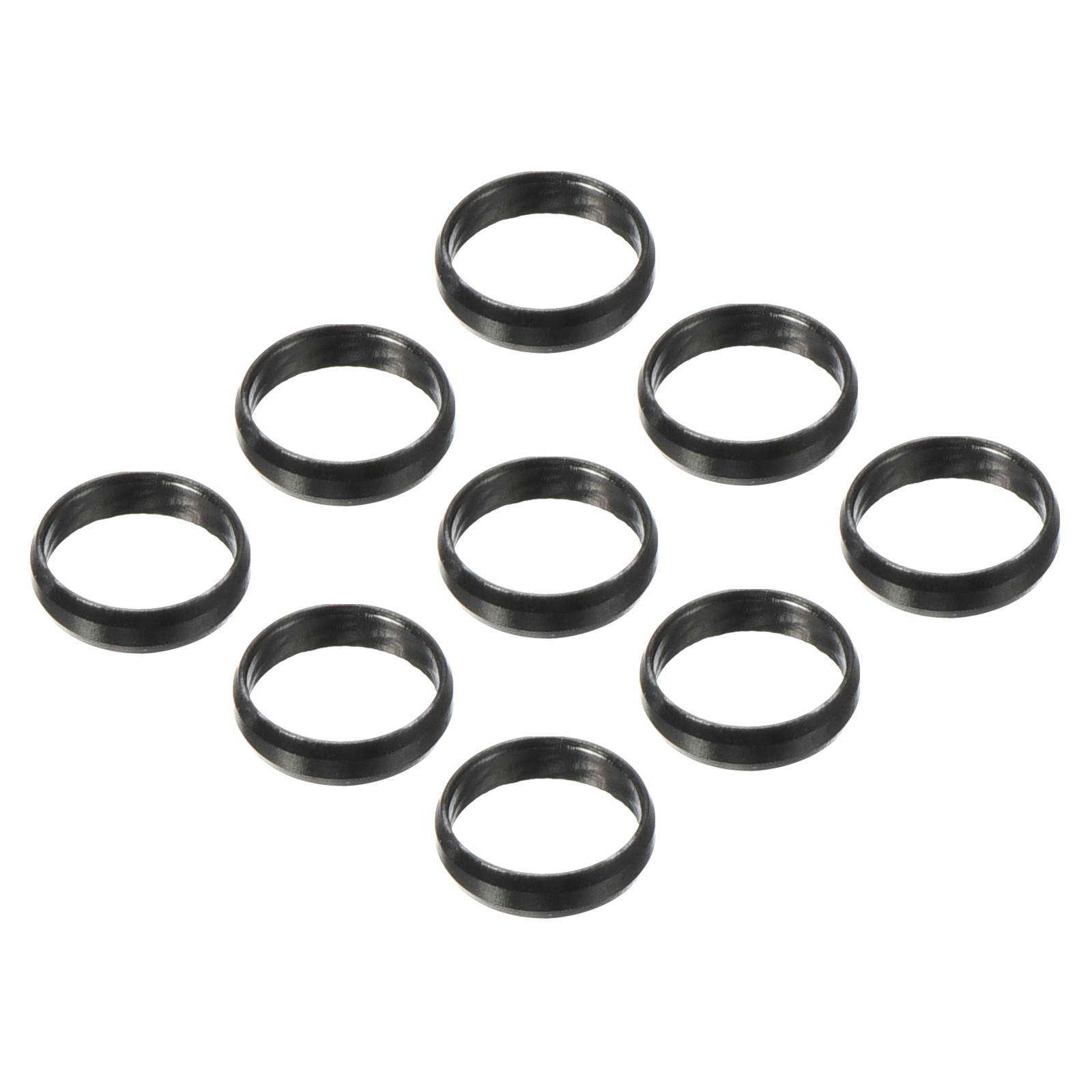 Dart Shaft Rings, Aluminum Dart O-Ring Accessories - 9 Pack (Black)