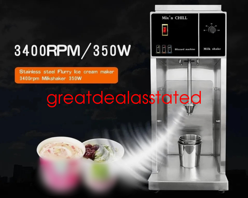 350w Electric Ice Cream Mixer Mcflurry Blender Ice Cream Blending Machine 110v