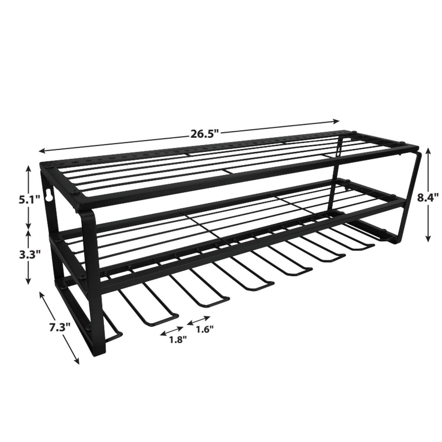JEGS 26 in. Power Tool Storage Rack [3 Level]