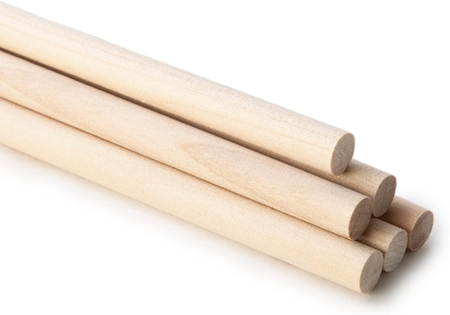 3/16 Inch X 12 Inch (Pack of 25) Unfinished Wooden Dowel Rods, Strong Wood Stick