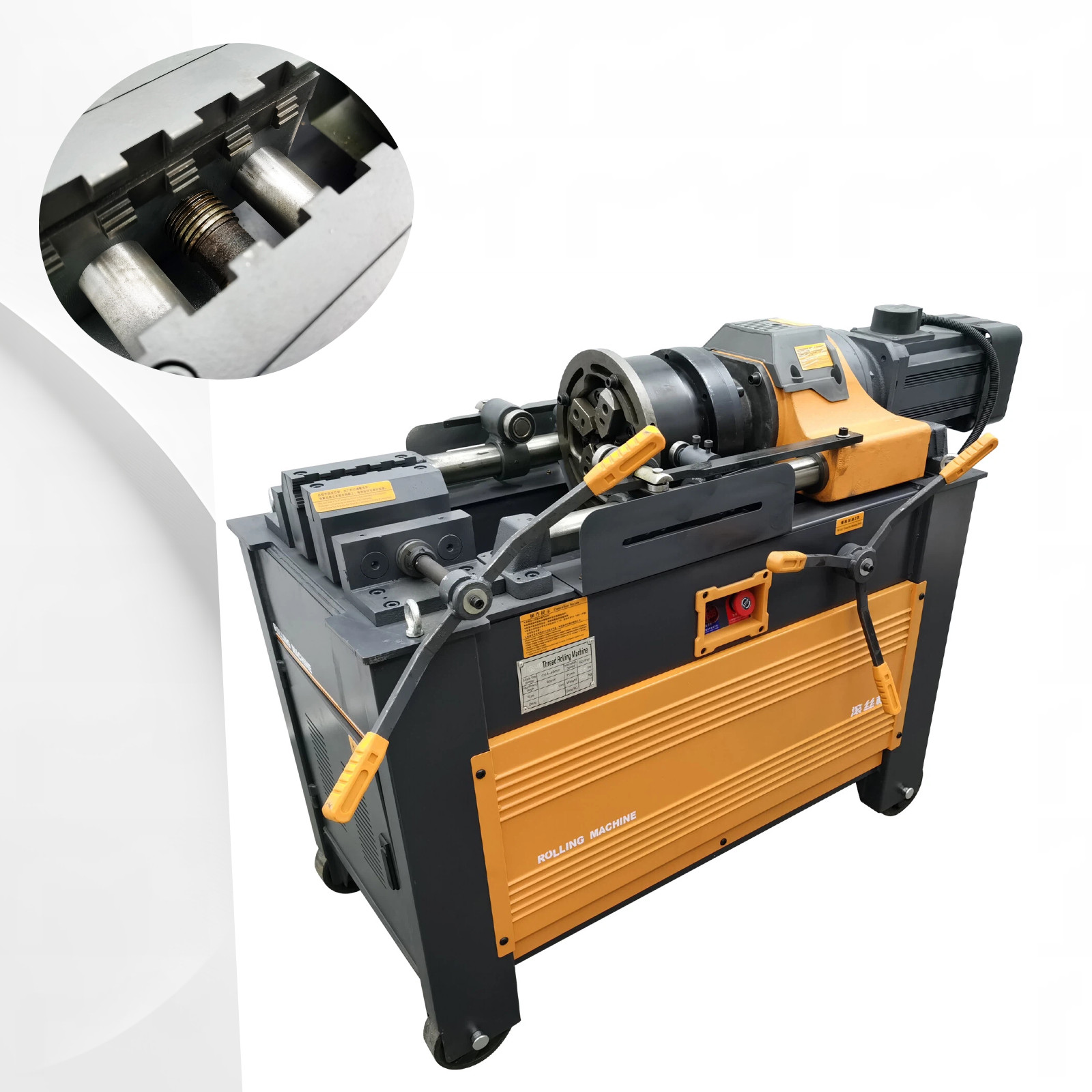 220V 3PH Automatic Rebar Thread Rolling Machine Rebar Peeling & Threading Tool