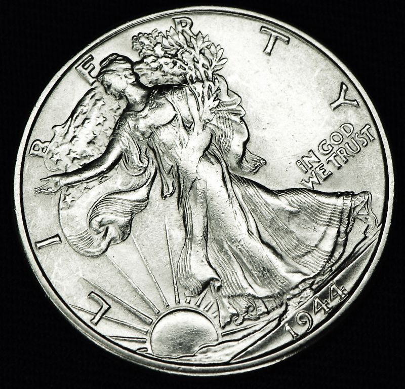 1944-s Liberty Walking Half.     BU   (Inventory A)