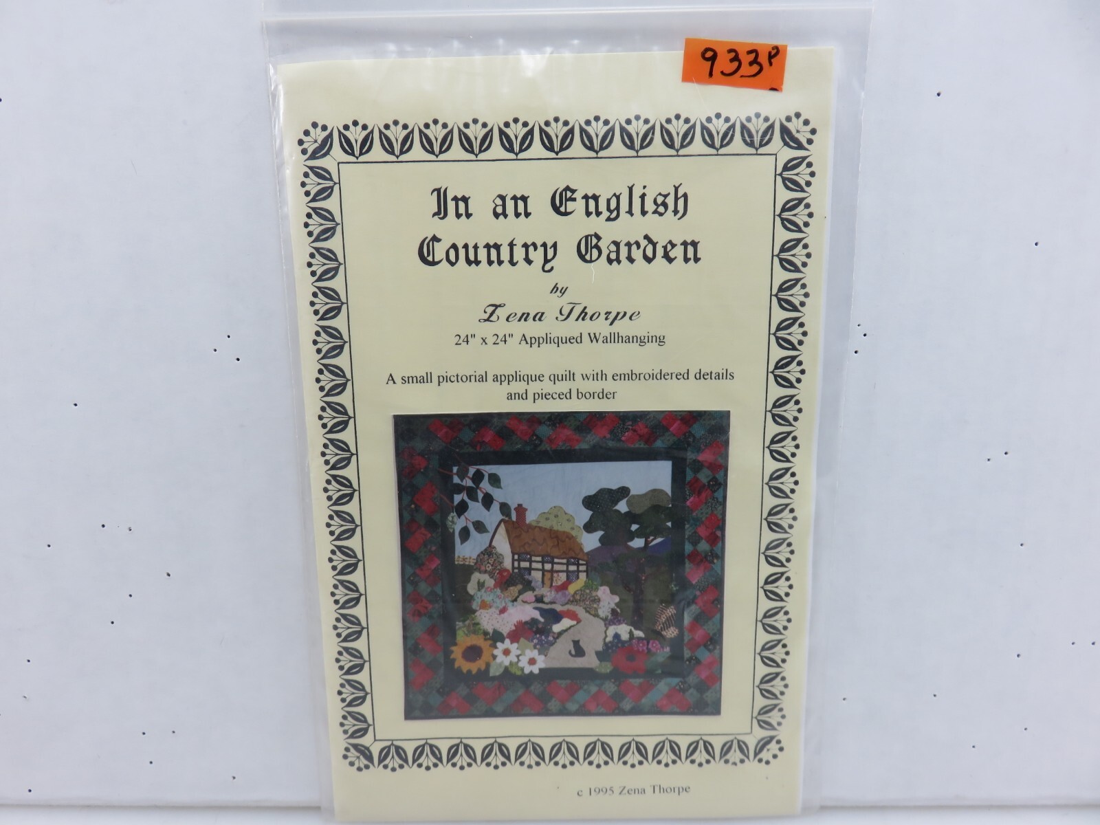 Zena Thorpe IN AN ENGLISH COUNTRY GARDEN Quilt Applique Wallhanging Pattern