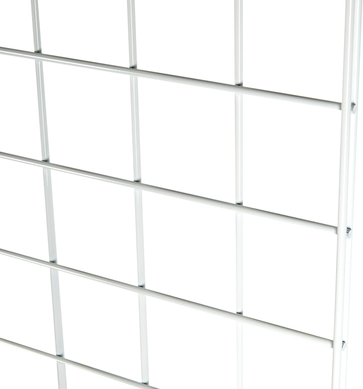 Gridwall Panel 2' x 6' - Total Measures Display White 2 Legs Stand Metal